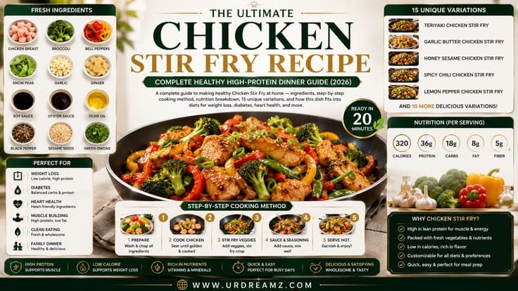 Chicken Stir Fry Recipe: Complete Healthy High-Protein Dinner Guide with Fresh Vegetables (2026)